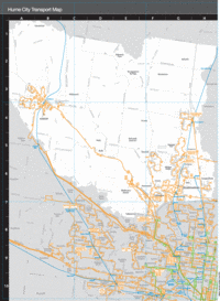 Hume City transport map
