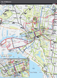 City of Melbourne map
