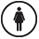 Female toilets symbol